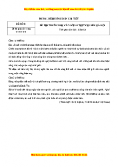 Chinh phục đề thi vào 10 Ngữ văn năm 2023-2024 cực hay