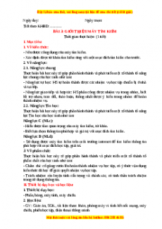 Giáo án Tin học 6 Cánh diều Chủ đề C bài 3: Giới thiệu máy tìm kiếm