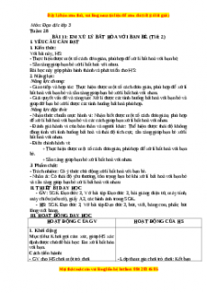 Giáo án Đạo đức 3 Chân trời sáng tạo Bài 11: Em xử lý bất hòa với bạn bè (Tiết 2)