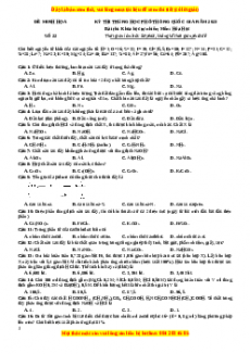 Bộ 30 đề thi thử THPTQG môn Hóa học năm 2023 - GV Nguyễn Minh Tuấn có đáp án (Đề 22 )