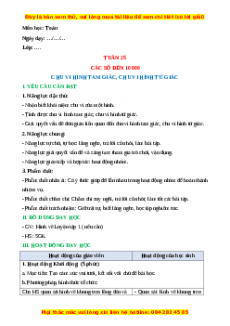 Giáo án Chu vi tam giác, chu vi tứ giác Toán 3 Chân trời sáng tạo