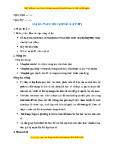Giáo án Bài tập cuối chương 2 Toán 7 Kết nối tri thức