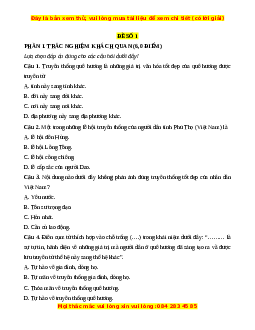 Đề thi giữa kì 1 GDCD 7 Kết nối tri thức (Đề 1)