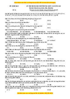 Bộ 30 đề thi thử THPTQG môn Hóa học năm 2023 - GV Nguyễn Minh Tuấn có đáp án (Đề 12)