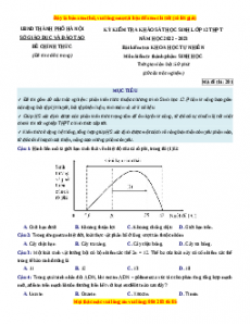 Đề thi thử Sinh học Sở Hà Nội lần 1 năm 2023