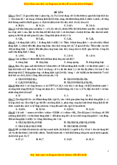 Bộ 10 đề thi 8 điểm môn Hóa học năm 2023 - GV Lê Đăng Khương có đáp án (Đề 9 )