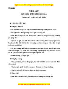 Giáo án Đất nước là gì? (3 Tiết) Tiếng việt 3 Kết nối tri thức