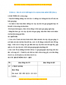 Giáo án HĐTN lớp 1 Tuần 22