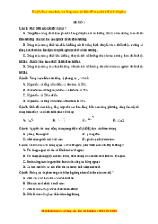 Bộ 24 đề thi Vật Lý THPT Quốc gia năm 2023 biên soạn bởi GV chuyên Ngô Thái Ngọ