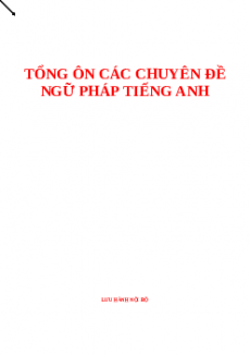 32 Chuyên đề ôn thi Tiếng Anh THPTQG