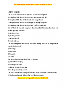 Đề thi giữa kì 2 Địa lí 10 Chân trời sáng tạo (Đề 2)