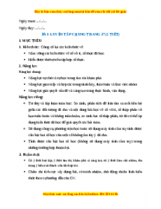 Giáo án Luyện tập chung trang 38 Toán 7 Kết nối tri thức