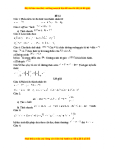 Đề thi giữa kì 1 Toán 8 năm 2023 - Đề 12
