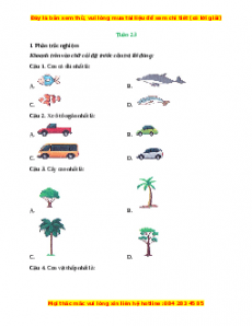 Phiếu bài tập cuối tuần Toán lớp 1 Tuần 23 Kết nối tri thức