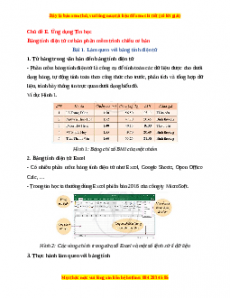 Lý thuyết Tin học 7 Cánh diều Chủ đề E. Ứng dụng tin học