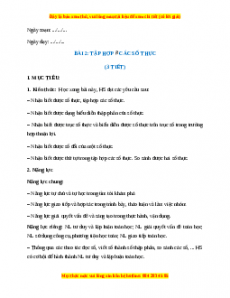 Giáo án Tập hợp R các số thực Toán 7 Cánh diều