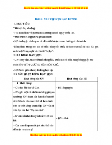 Giáo án Câu chuyện lạc đường Hoạt động trải nghiệm 2 Kết nối tri thức