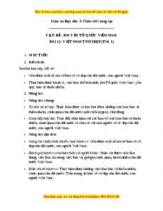 Giáo án Đạo đức 3 Chân trời sáng tạo Bài 12: Việt Nam tươi đẹp (Tiết 1)