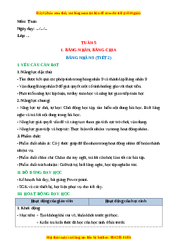 Giáo án Bảng nhân 9 Toán 3 Cánh diều Toán 3