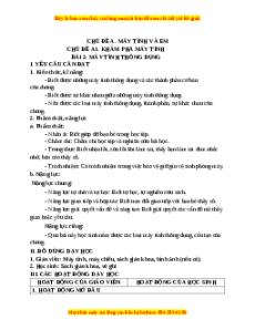 Giáo án Tin học 3 Cánh diều Bài 2: Máy tính thông dụng