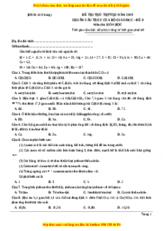 Đề thi THPT Quốc Gia Hóa năm 2023 Megabook - Đề 27