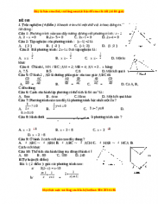 Đề thi cuối học kì 2 Toán 8 năm 2022 - 2023 - Đề 18