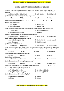 Bộ 13 đề thi thử THPT QG chuẩn môn Hóa học năm 2023 - GV Lê Đăng Khương có đáp án( Đề 4)