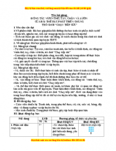 Giáo án Động tác vươn thở, tay, chân và lườn của bài TD phát triển chung Gdtc 3 Chân trời sáng tạo