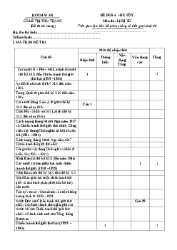 Bộ 182 Đề thi thử Lịch Sử THPT Quốc gia năm 2019 có đáp án