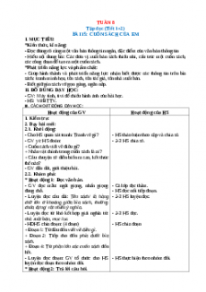 Giáo án Tuần 8 Tiếng việt 2 Kết nối tri thức
