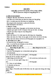 Giáo án Đạo đức 3 Kết nối tri thức Bài 03: Quan tâm hàng xóm láng giềng (Tiết 1)