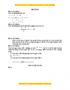 Đề thi cuối học kì 2 Toán 8 năm 2022 - 2023 - Đề 54
