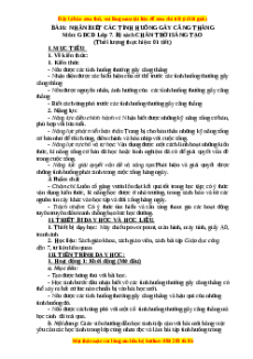 Giáo án GDCD 7 Bài 6 (Chân trời sáng tạo): Nhận biết các tình huống gây căng thẳng
