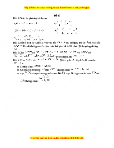 Đề thi giữa kì 2 Toán 8 năm 2023 - Đề 40