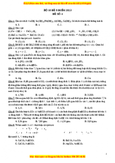Bộ 10 đề thi 8 điểm môn Hóa học năm 2023 - GV Lê Đăng Khương có đáp án (Đề 4 )