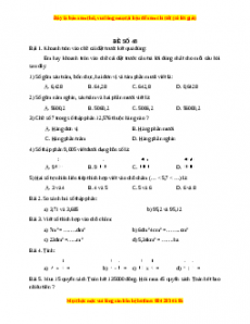Bộ đề thi Toán 5 học kì 1 năm 2022 - 2023 - Đề 48