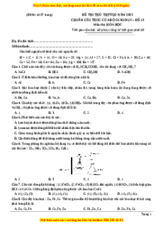 Đề thi THPT Quốc Gia Hóa năm 2023 Megabook - Đề 13