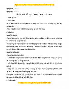 Giáo án Bài 11 Vật lí 10 Chân trời sáng tạo (2024): Một số lực trong thực tiễn