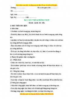 Giáo án Công nghệ 7 Cánh diều Bài 2: Quy trình trồng trọt