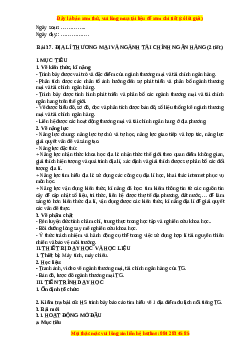 Giáo án Bài 37 Địa lí 10 Kết nối tri thức (2024): Địa lí thương mại và ngành tài chính ngân hàng