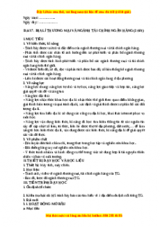Giáo án Bài 37 Địa lí 10 Kết nối tri thức (2024): Địa lí thương mại và ngành tài chính ngân hàng