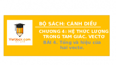 Giáo án powerpoint Tổng và hiệu của hai vecto Toán 10 Cánh diều