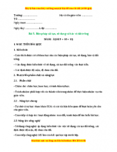 Giáo án Bài 5: Biện pháp cải tạo, sử dụng và bảo vệ đất trồng Công nghệ 10 Cánh diều