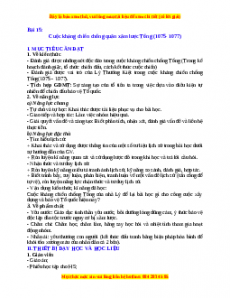 Giáo án Bài 12 Lịch sử 7 Kết nối tri thức (2024): Cuộc kháng chiến chống quân xâm lược Tống (1075- 1077)