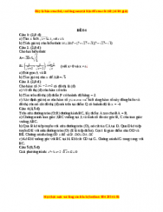 Đề thi Toán 9 học kì 1 năm 2022 - 2023 - Đề 5