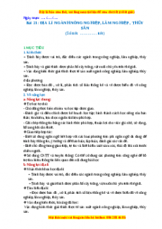 Giáo án Bài 22 Địa lí 10 Cánh Diều (2024): Tổ chức lãnh thổ nông nghiệp