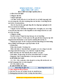 Giáo án Một mái nhà chung Một mái nhà chung Tiếng việt 3 Chân trời sáng tạo