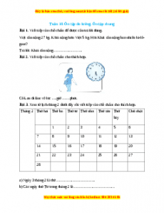 Bài tập cuối tuần Toán lớp 2 Tuần 18 Kết nối tri thức (có lời giải)