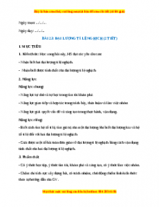 Giáo án Đại lượng tỉ lệ nghịch Toán 7 Kết nối tri thức