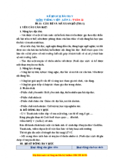 Giáo án Cậu bé và mẩu san hô Tiếng việt 3 Chân trời sáng tạo